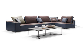 CBD186-1 Modern Minimalist L-shaped Corner Sofa