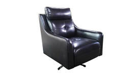 CBDF7 Light Luxury Black Leather Office Boss Chair