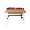 Simple Office Home Furniture Red Desk Table With 2 Drawer