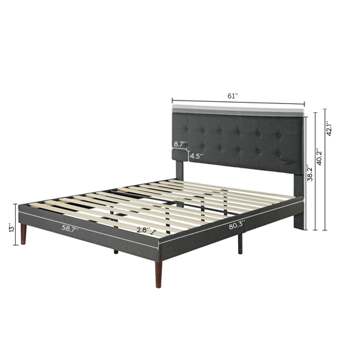Upholstered Platform Bed Frame
