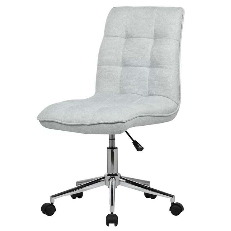 Comfort Upholstered Velvet Task Desk Executive Home Office Chair Swivel