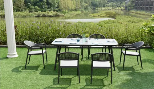 Modern Outdoor Garden Rattan Table and Chairs Set