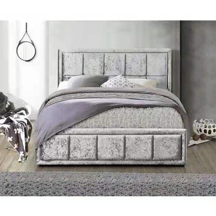 Modern bed king size double deck bed adult european double bed with storage