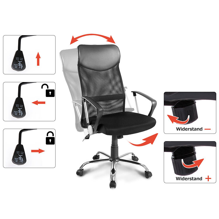 China Adjustable height Modern ergonomic mesh office chair mesh chair