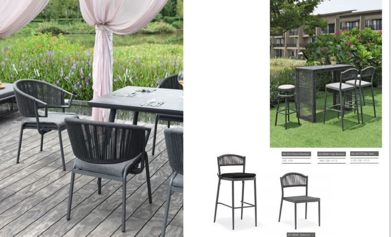 Outdoor Canpony Table and Chairs Set