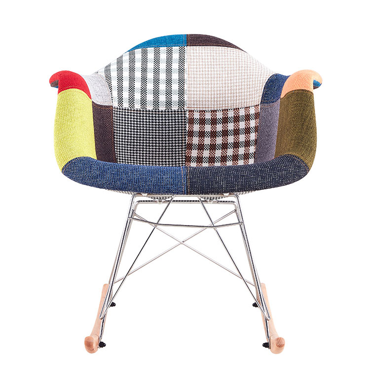 China Factory Cheap Nordic Modern Colorful Patchwork Dining Leisure Chair