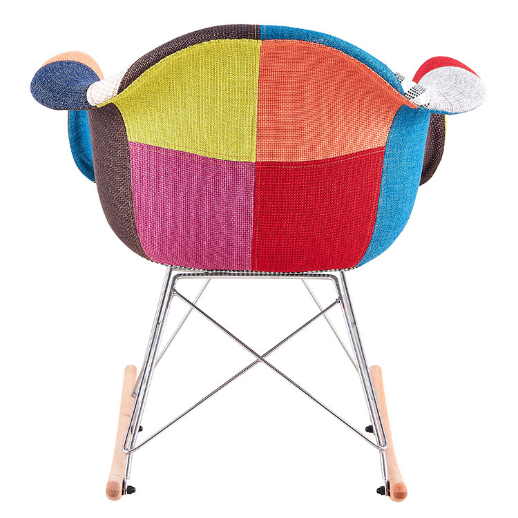 China Factory Cheap Nordic Modern Colorful Patchwork Dining Leisure Chair