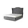 Modern Deisgn wooden double king size bed designs Double Queen Size Bed