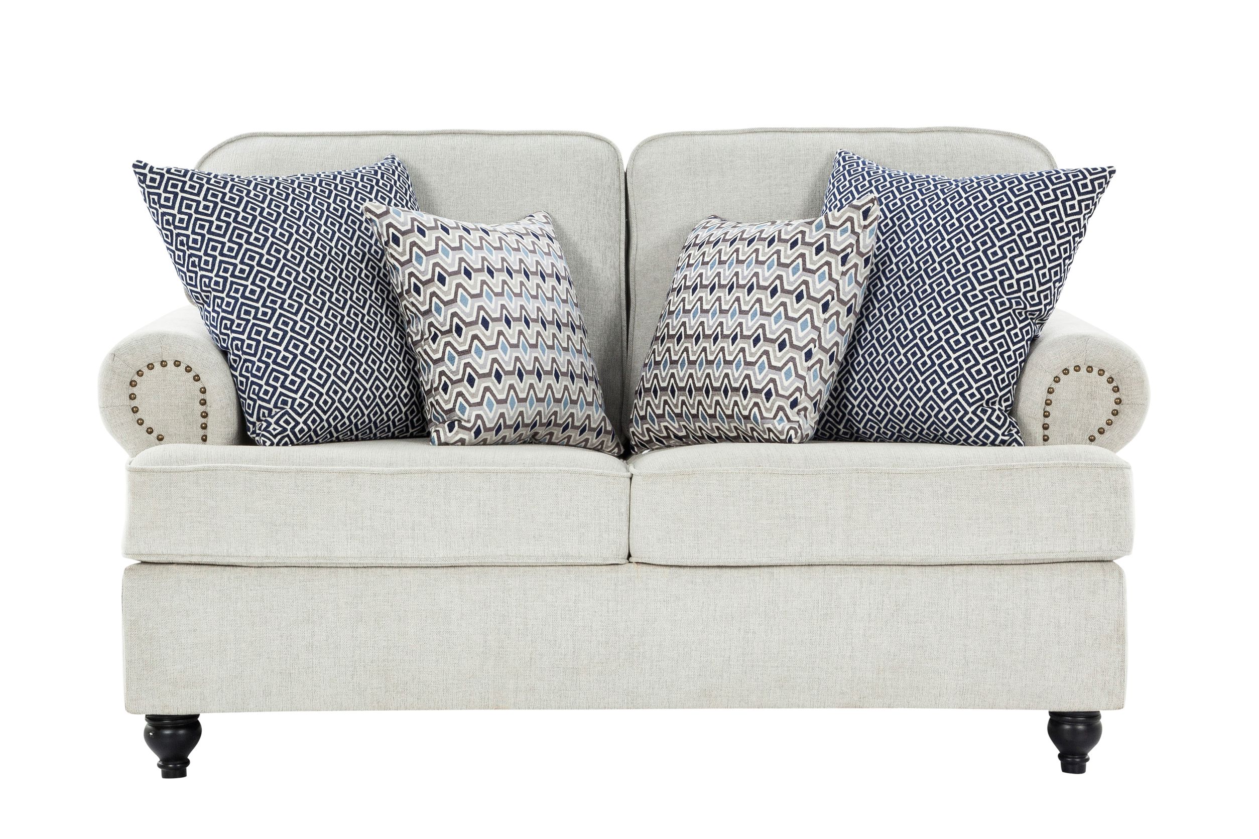 London Love fabric sofa with Charlotte chair