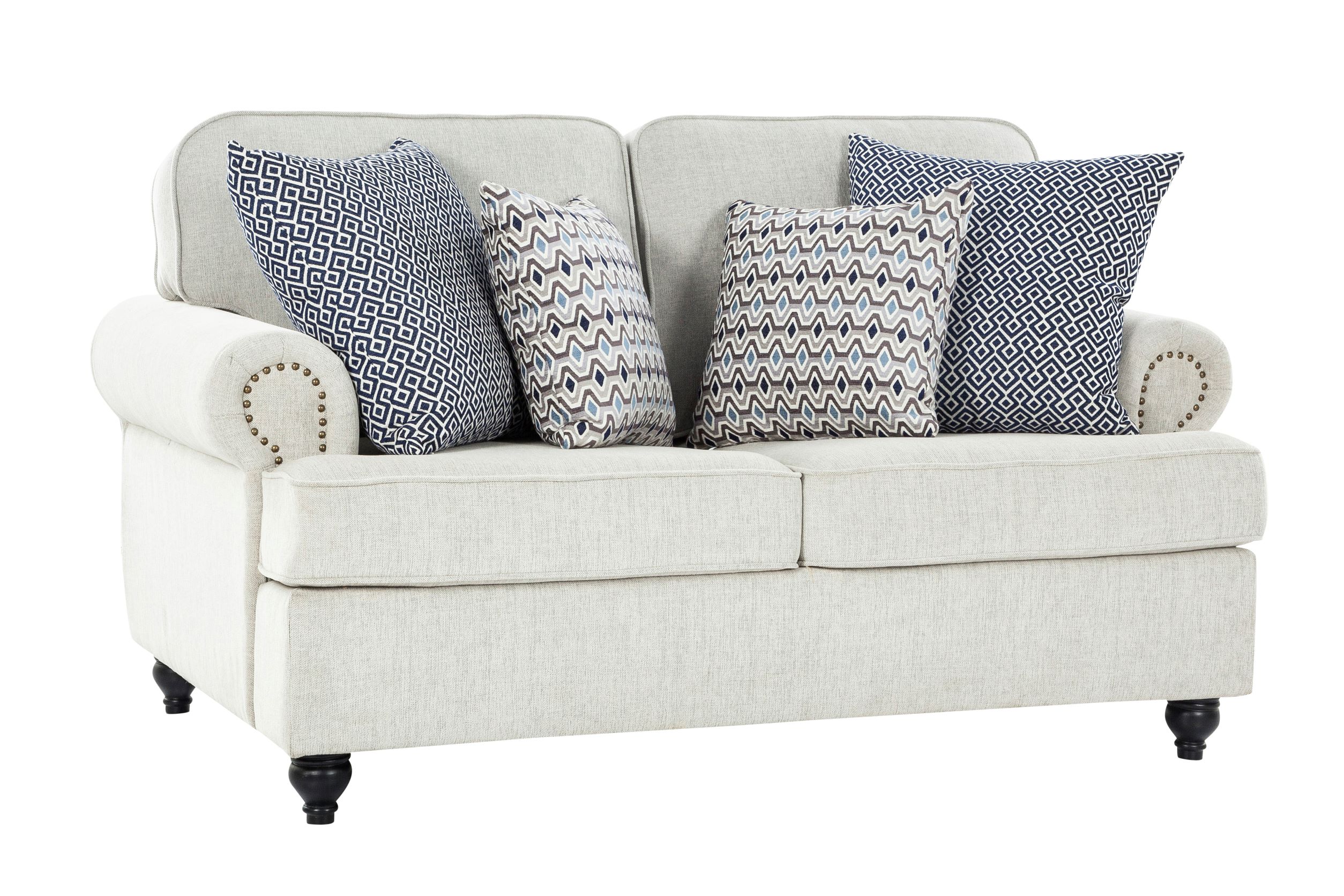 London Love fabric sofa with Charlotte chair