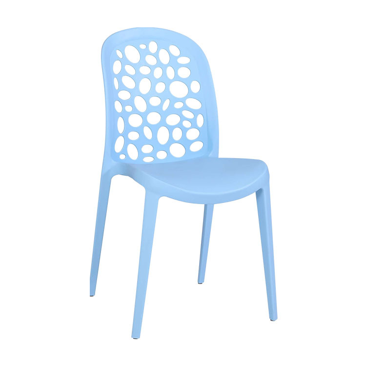 Wholesale Colorful pp plastic Dining chair stackable outdoor garden chair with arm and solid wood legs