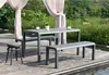 Outdoor Garden Long Table＆Bench＆Stool Set