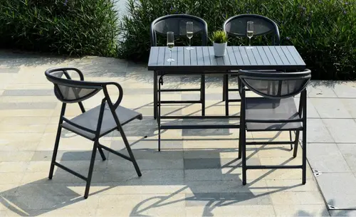 Outdoor Garden Aluminum Table and Chairs Set