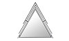TY881 Modern Creative Triangle Mirror