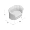 Modern Comfortable Stylish Crafted Meadow Velvet Accent Chair For Living Room