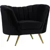 Modern Comfortable Stylish Crafted Meadow Velvet Accent Chair For Living Room