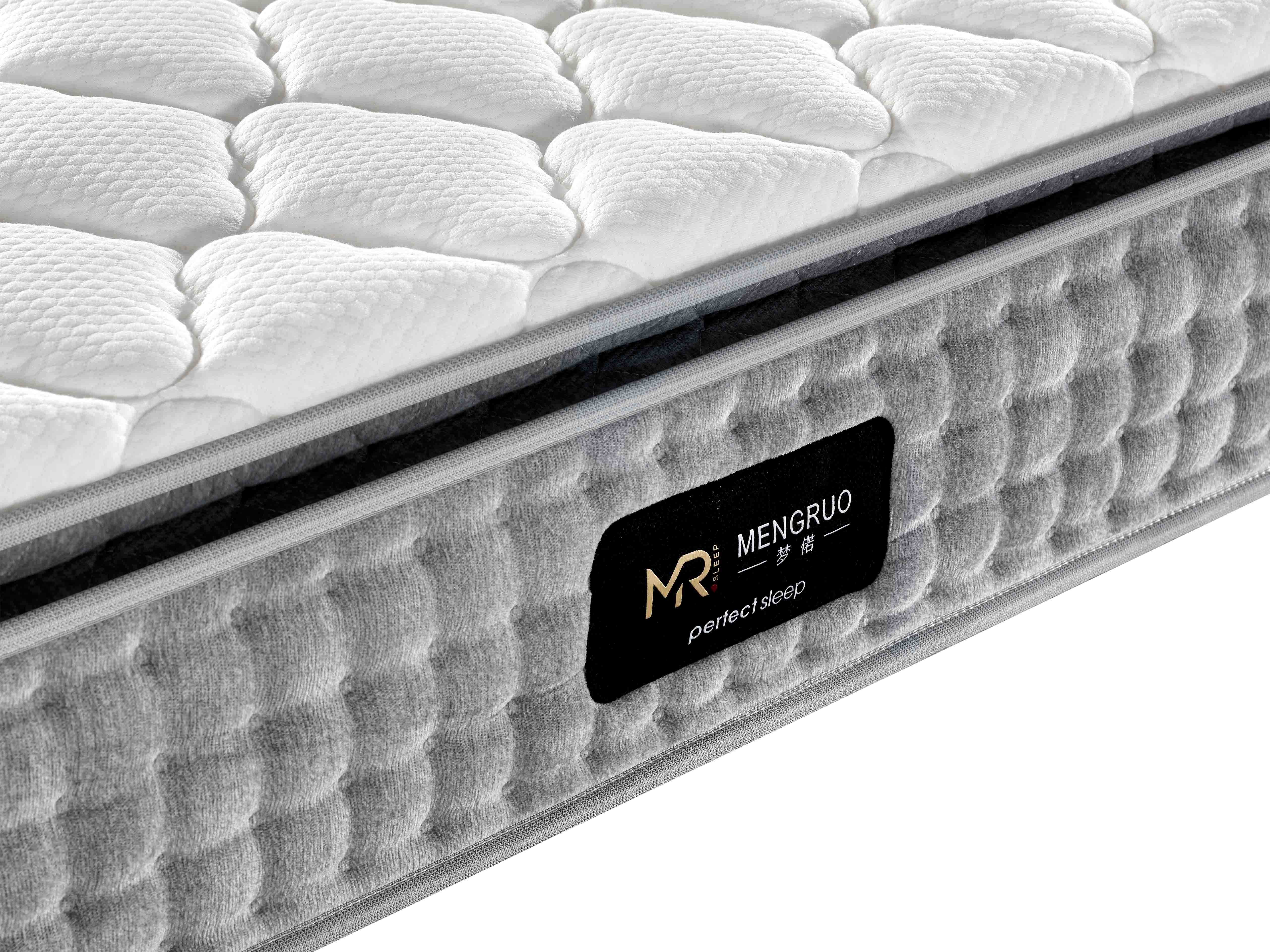 high density luxury bamboo pillow top spring mattress for sale