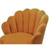 European Style Scalloped Velvet Accent chair Flower modern sofa chair for Living room