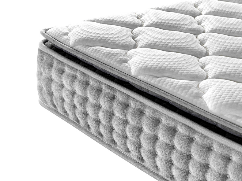 high density luxury bamboo pillow top spring mattress for sale