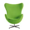 Modern Style white Fiberglass Design living room chairs Furniture Swivel egg Accent chair