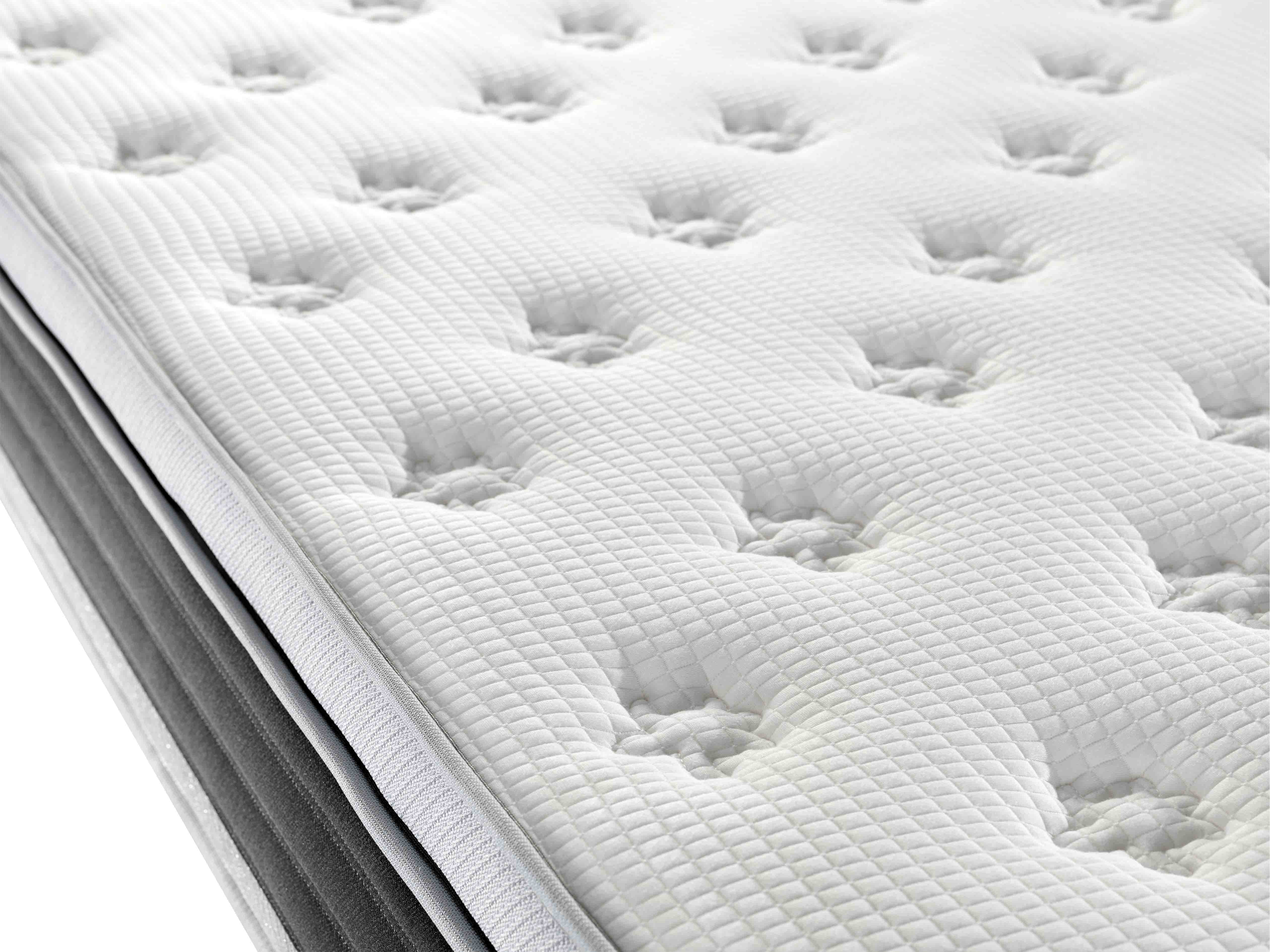 Compressed rolled packed with box pillow top pocket spring mattress
