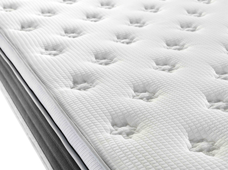 Compressed rolled packed with box pillow top pocket spring mattress