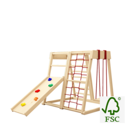 Children Wooden Frame Wholesale Kids Baby Rocker Slide Swing
