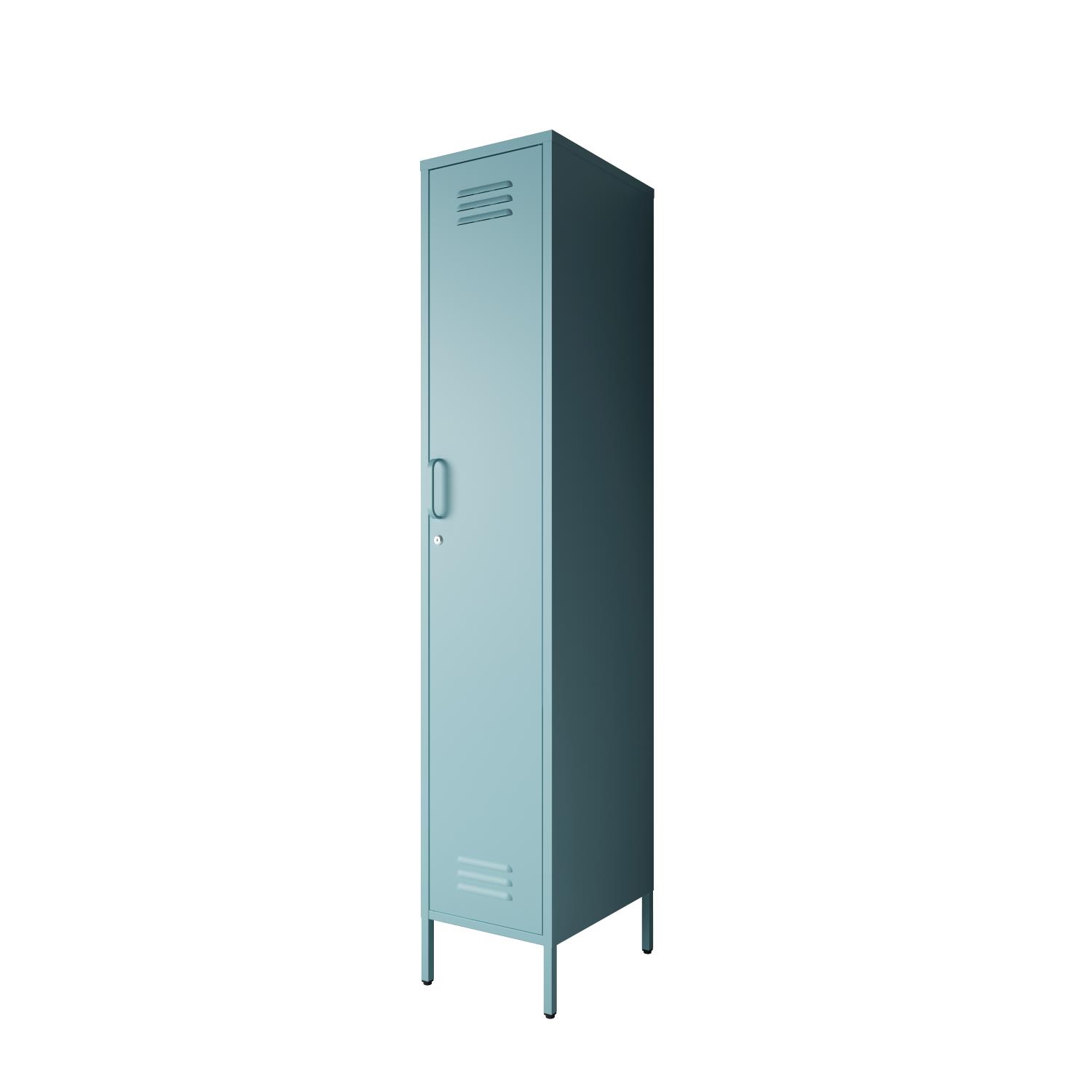 Single door steel household wardrobe