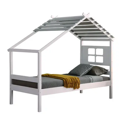 Kids Children House Bunk Bed with Slide for Children EN747