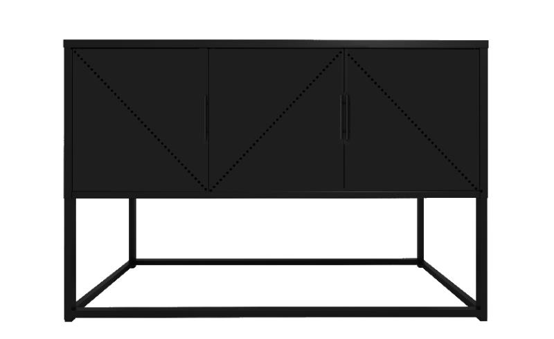 Black steel household lockers