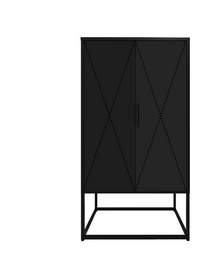Black steel bedroom wardrobe