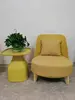 Hotel Luxury Wooden Frame Lounge Sofa Single Seater Accent Chair Velvet Vintage Armchair Modern