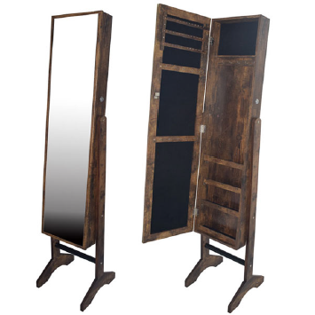 Standing mirror jewelry cabinet JC589