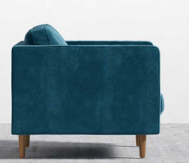 Promotional High quality Living Room Velvet Leisure Chair Modern Golden Leg Chair Fabric Accent Leisure Single Sofa Chair