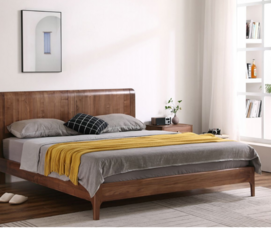 T-2002 A/B Yunqi Solid Wood Double Bed