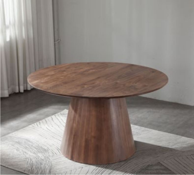 Solid Wood Dining Table with Disc