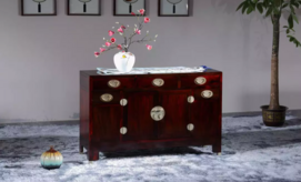 QLT0181SG 1.26m Ming Style Single Board Sideboard Cabinet