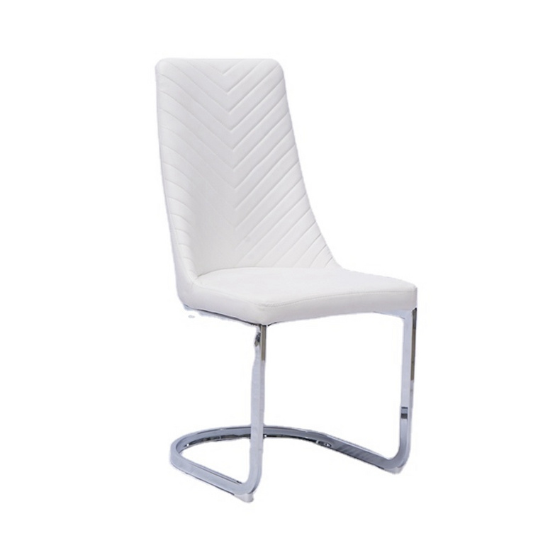 A271 PU dining chair with modern stitching