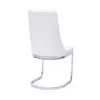 A271 PU dining chair with modern stitching
