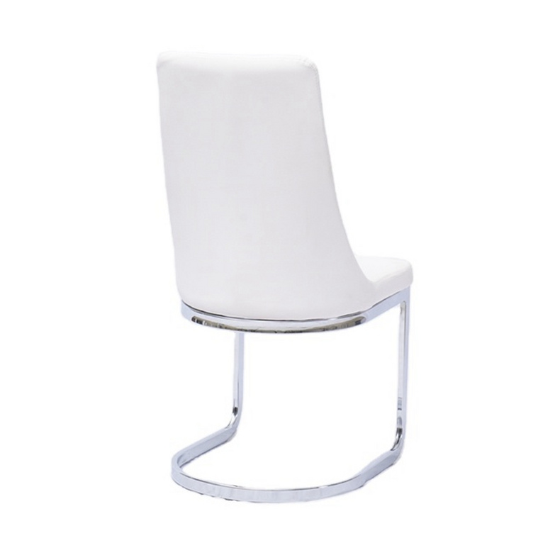 A271 PU dining chair with modern stitching