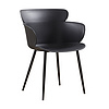 Forman Light Luxury Furniture Plastic Design Dinner Armchair White Pp Seat Dining Room Chair For Dinning Table Set