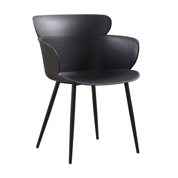 Forman Light Luxury Furniture Plastic Design Dinner Armchair White Pp Seat Dining Room Chair For Dinning Table Set