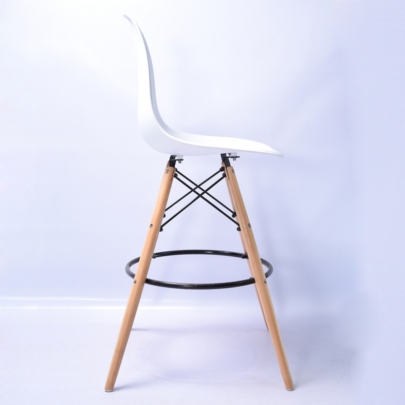 Modern High Legs Plastic Bar Stool Dining Room Chairs