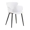Forman Light Luxury Furniture Plastic Design Dinner Armchair White Pp Seat Dining Room Chair For Dinning Table Set