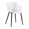 Forman Light Luxury Furniture Plastic Design Dinner Armchair White Pp Seat Dining Room Chair For Dinning Table Set