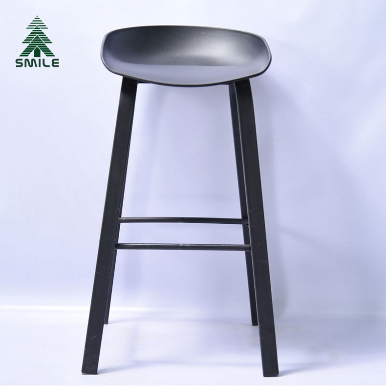 Plastic Black High Stool