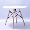 Contemporary Dining Table With Wood Legs White Plastic Dining Table