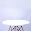 Contemporary Dining Table With Wood Legs White Plastic Dining Table