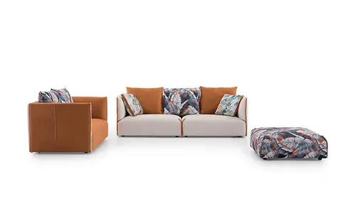 FS7011 Modern Minimalist Fabric Sofa Set