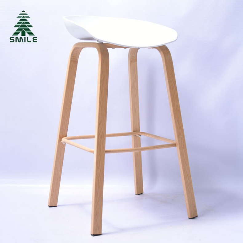 Plastic Chair White High Stool